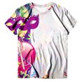 thumbnail image 4 of PMUYBHF T-Shirt Décontracté Mode Femme Col Rond Manches Courtes Imprimé Couleur 9950 TG, 4 of 4