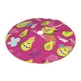 thumbnail image 2 of Bingfone Christmas Tree Skirt Mat Christmas Decoration Interior -Pink Green Avocado, 2 of 8