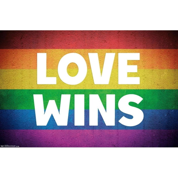 Love Wins Wall Poster, 14.725" x 22.375"