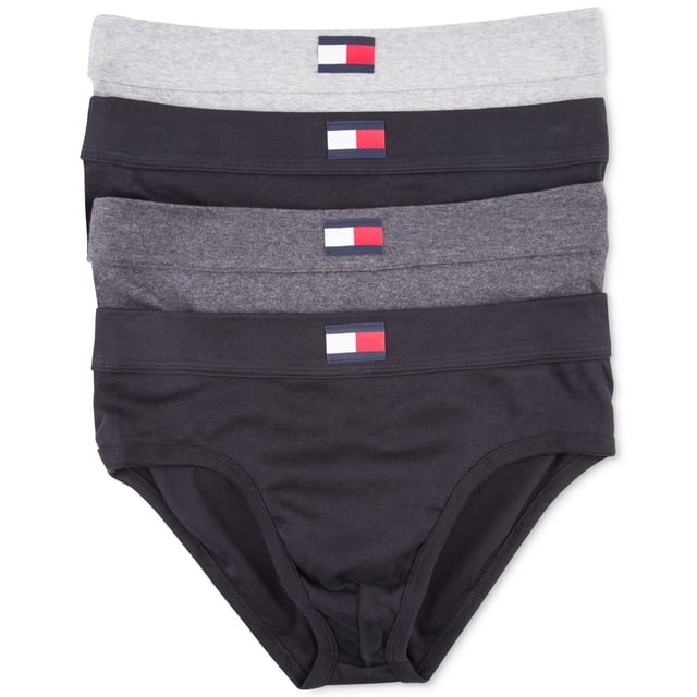 Calzoncillos Tommy Hilfiger para hombre, algodón, color negro, talla M (paquete de 4)
