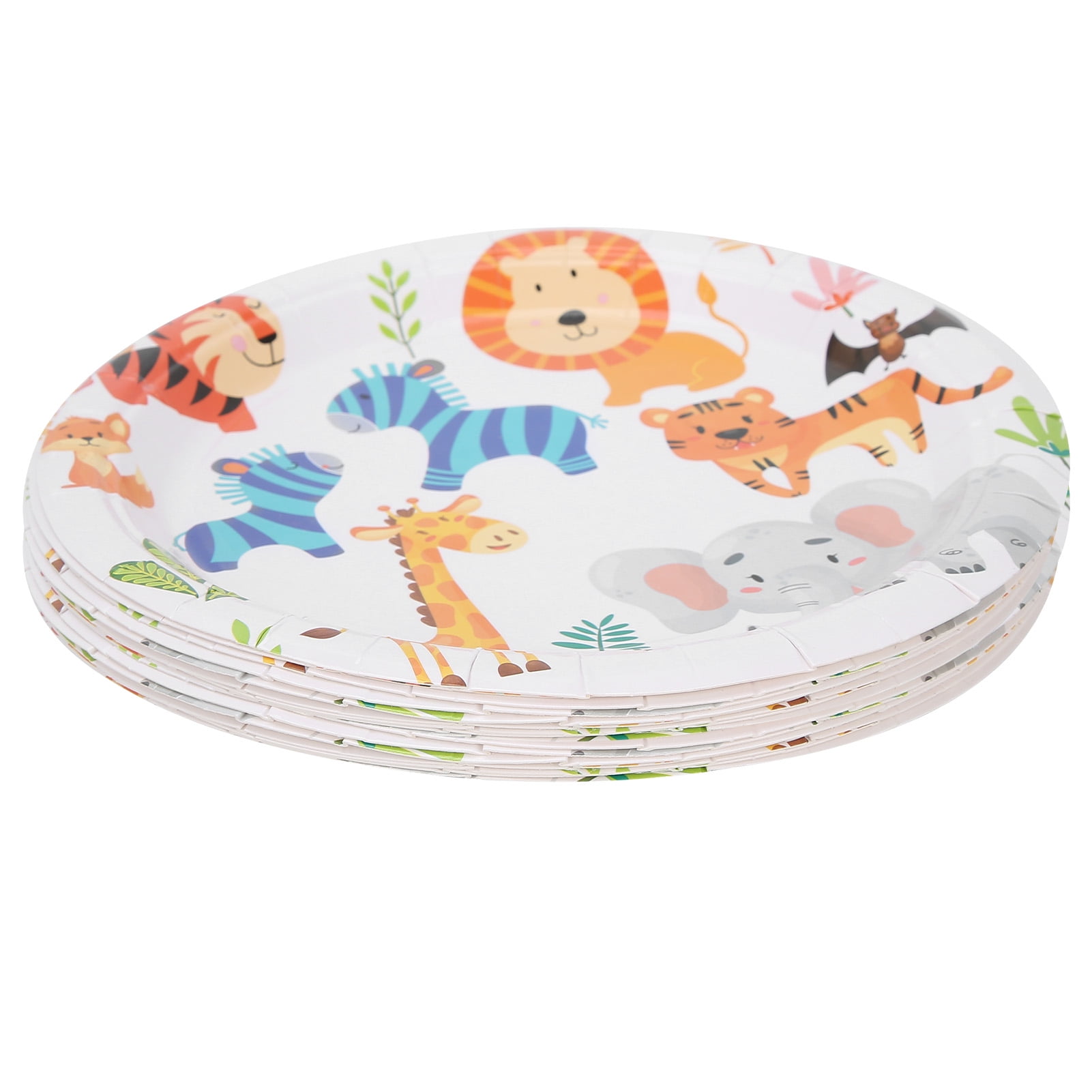 OTVIAP 20Pcs Cartoon Animal Paper Plates Tabletop Round Disposable Snacks Paper  Plates For Party,Cartoon Paper Plates,Tabletop Round Paper Plates | Walmart  Canada