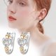 thumbnail image 2 of Corazón de moda y pendientes para chicas adolescentes Minimalista Piercing Studs Pendientes de moda, 2 of 5