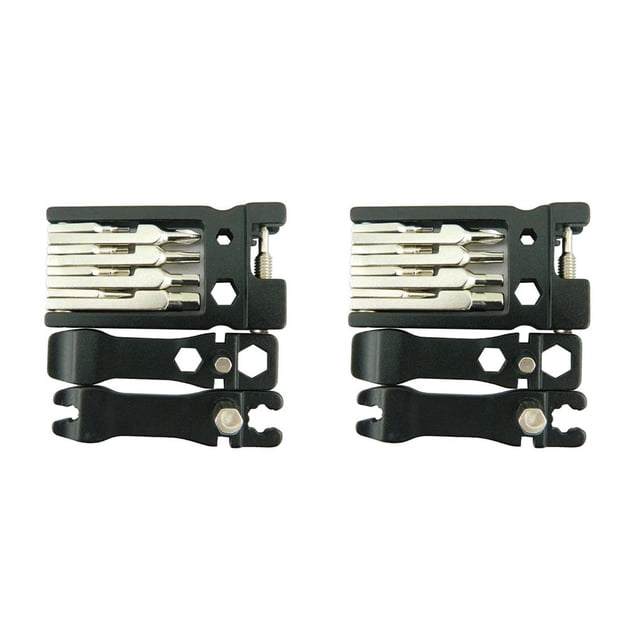 fastboy 19 In 1 Bike Repair Tools Kit Removal Tools Screwdrivers Lever Wrench Folding Multi -tool black 75*39mm 2Set