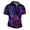 A-Purple2, variant on Yuanlong Boys Skull Print Tshirts Halloween Short Sleeve Lace Up Tees Vintage Funny Breathable Casual Daily Party Streetwear Top