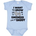 thumbnail image 3 of Inktastic I Want to Grow Up to Be a Engineer Like My Daddy Boys or Girls Baby Bodysuit, 3 of 5
