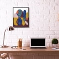 thumbnail image 2 of Stupell Industries Abstract Shapes Purple Blue Yellow Design Framed Wall Art by Daphne Polselli, 2 of 6