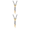 thumbnail image 4 of Minnieouse Corbatas doradas para hombre Light Fashional Bolo Garment Accesorio Collar Corbata como regalo perfecto con cuerno en bolsas Paquete dorado 2Conjunto, 4 of 6