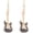 Gold Black, variant on Music Guitar Earrings for Women Dainty Fashion Crystal Bass Electric Guitar Dangle Drop Earrings Rock Music Lovers Singer Personalized Concert Party Jewelry