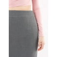 thumbnail image 6 of G-Line Grey Back Vented Pencil Midi Skirt for Women, Sizes 4-24 — Size 16, 6 of 10