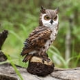 thumbnail image 3 of LCXmlly Owl Desktop Ornament Realistic Owl Ornament Synthetic Resin Garden Statue Housewarming Gift, 3 of 6