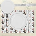 thumbnail image 3 of Ambesonne Nature Place Mats Set of 4, Red and Orange Flowers, Standard Size, Red Orange Black, 3 of 6