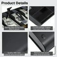 thumbnail image 6 of Cash Tray with 5 Bill Slots & 4 Compartments, Plastic Money Storage Case with Spring Clips for Cash Register or Home Use, Durable, 6 of 9