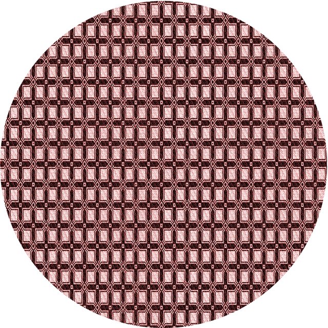 Ahgly Company Tapis d'Intérieur Rond Lavable en Machine Rose Marguerite Rose Transitionnel, 7 Pieds Rond