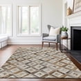 thumbnail image 6 of Addison Rugs Mayfield Washable Cowhide Diamonds Gray Rectangle Rug, 10' x 14', 6 of 6