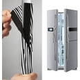thumbnail image 4 of Coolnut 2PCS Refrigerator Door Handle Covers, ‎14"x 5.5"Nice Zebra Texture Handle Covers for Fridge and Microwave Oven,Keep Your Kitchen Appliance Clean from Smudges, Drips, Oil, 4 of 6