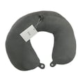 thumbnail image 2 of EFdul U-shaped pillows, Travel Pillow 100% Pure Memory Foam Travel Neck Pillowl, Grey, 2 of 4