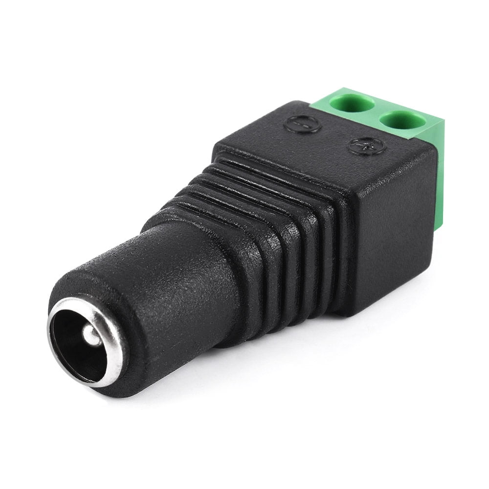 100Pcs 2.1 x 5.5mm DC Power 12V Male Jack Adapter Plug Connector for CCTV Camera 