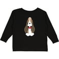 thumbnail image 3 of Inktastic Basset Hound with floppy ears Boys or Girls Long Sleeve Toddler T-Shirt, 3 of 5