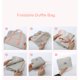 thumbnail image 4 of Bolsa de Viaje Tipo Duffel, Bolsa de Fin de Semana Plegable para Mujer, Bolsa de Noche con Compartimento para Zapatos, Bolsa Deportiva Impermeable con Bolsa de Aseo para Hospital, Gris, 4 of 9
