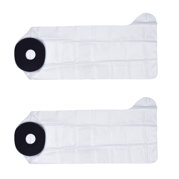 2X Waterproof Cast Cover Leg Adult Full Leg Shower Protector Watertight Protection for Foot Ankle Knee Wound