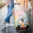 thumbnail image 3 of Happy Easter Great Pyrenees with Bunny Ear Headband and Flowers Travel Luggage Cover Pyr Dog Lover Suitcase Dust Protective Decor - 13001, 3 of 5