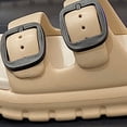 thumbnail image 4 of Sandalias planas de EVA Diapositivas de nube Doble hebilla Suela gruesa ajustable Casual para hombres, 4 of 7