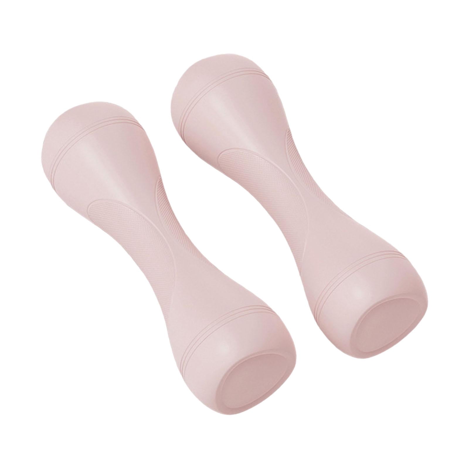 GARENDE Adjustable Dumbbells Pair for Home Strength Training Non Slip for Women Kids Pink
