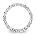 thumbnail image 2 of 14K White Gold Ring Band Eternity Diamond Round Polished Shared Prong 2ct , Size 8, 2 of 5