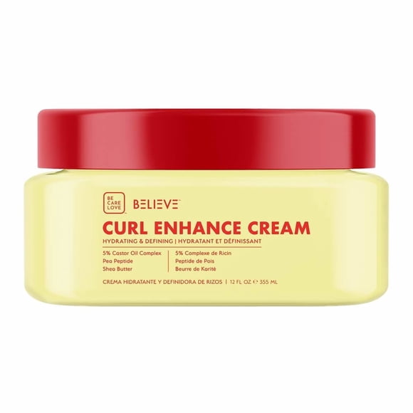 Crema para peinar Belive rizos aceite de ricino,guisante y karité de 355 ml