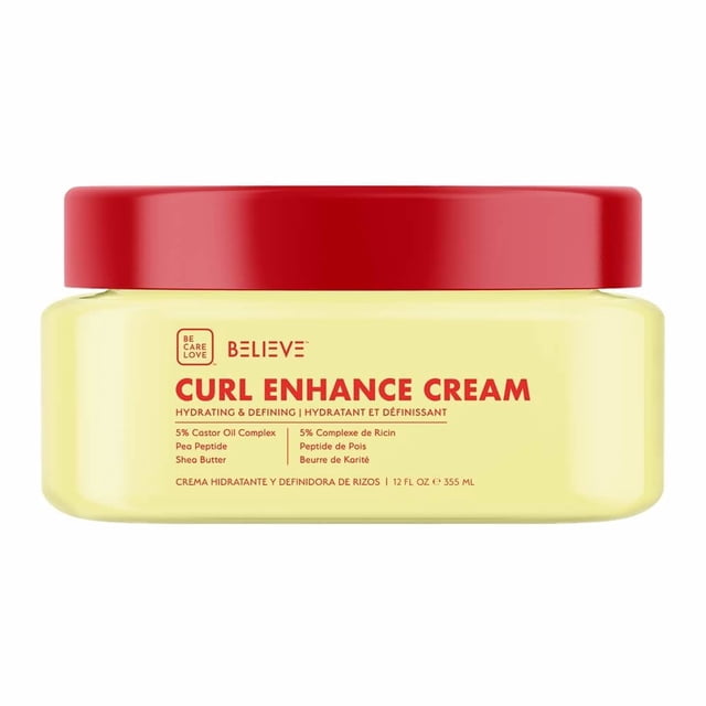 Crema para peinar Belive rizos aceite de ricino,guisante y karité de 355 ml