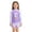 C1-Purple535, variant on Byoo Girls UPF 50  Long Sleeve Rash Guard Swim Set Fish Scale Print Beach Bathing Suit,Purple