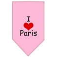 thumbnail image 4 of I Heart Paris Screen Print Bandana White Large, 4 of 9