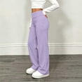 thumbnail image 6 of Timegard Girls Clothes Kids Yoga Pants Straight Leg High Waist Loose Workout Running Trousers Fall Travel Fashion Clothing, 6 of 9