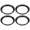 thumbnail image 1 of Unique Bargains 4 Pcs 4' Subwoofer Speaker Rings Cover Spacers Decorative Circle Without Mesh Grille ABS Black, 1 of 8