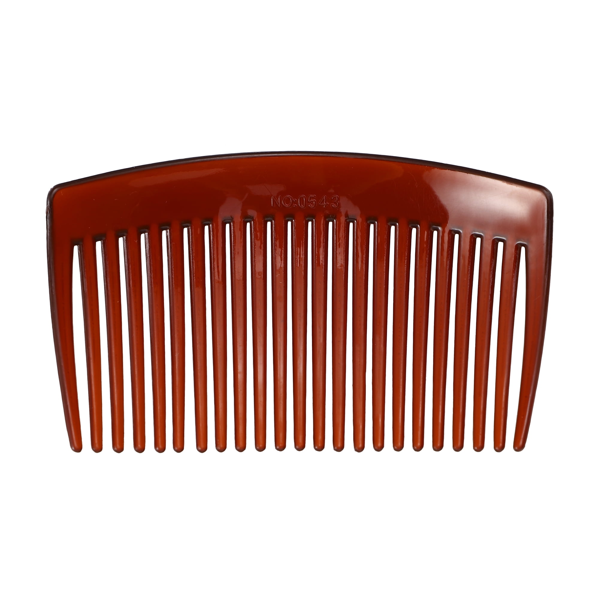 Unique Bargains 8 Pcs Classic Side Clip Hair Comb Teeth Hair Combs 3" Plastic Brown