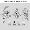 thumbnail image 2 of Halloween Decorations Double Side Halloween Window Stickers Removable Glass Decals For Halloween Decorations Indoor Custom Stickers,White, 2 of 8