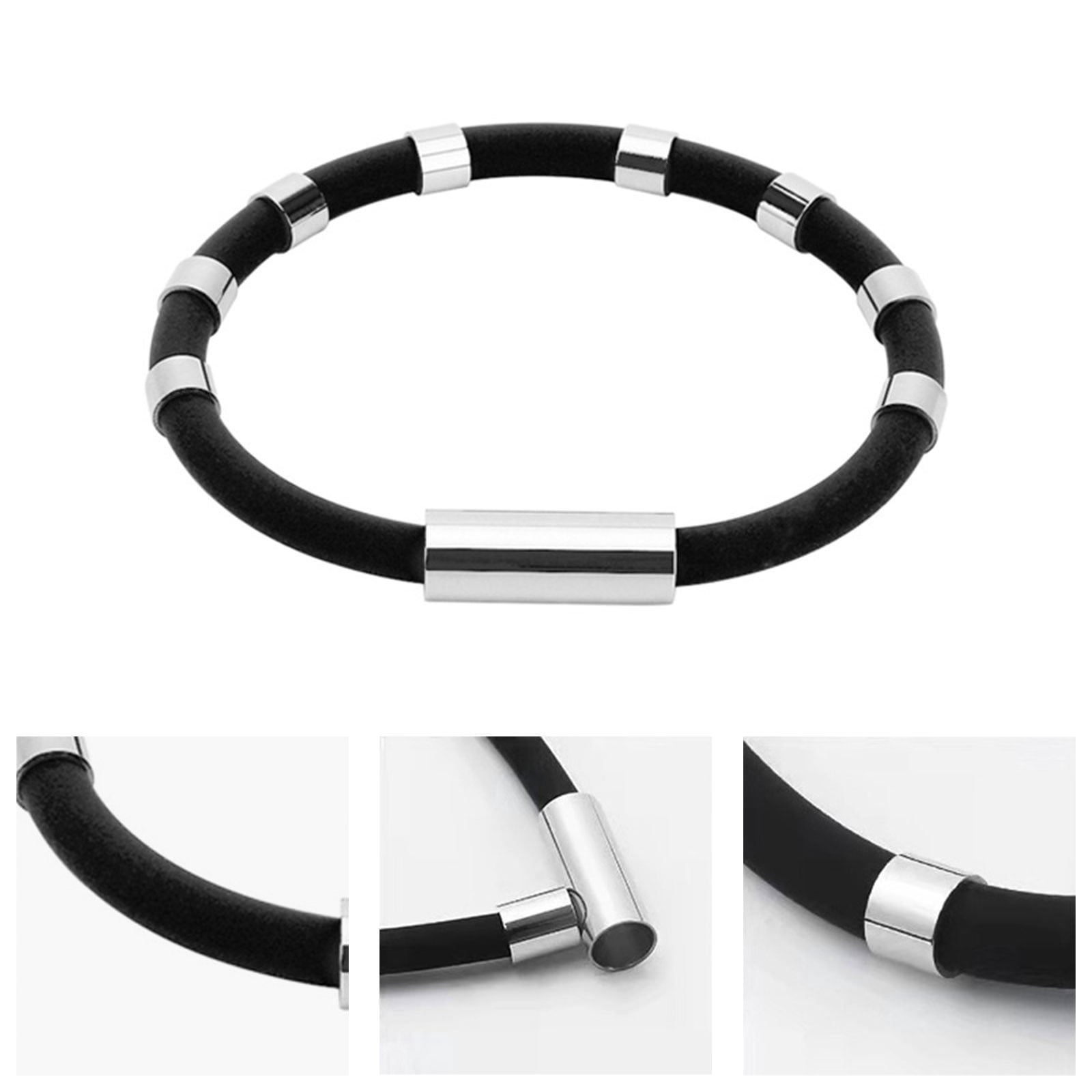 Bracelet Antistatique Coalwop - 8 Anneaux Silicone Avec Anions | Réduction Électricité Statique, Sport, Bien-Être