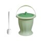 thumbnail image 2 of Botella orinal de orinal y cepillo para el inodoro del anillo, jarra de urinario de la noche de orina, olla de cámara para adultos mujeres hombres Verde, 2 of 8