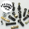 thumbnail image 1 of UPOUART 160 Pcs Embouts en Caoutchouc pour Pièces de Rechange Automobile Couvercle de Sécurité Noir, 1 of 6