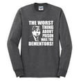 thumbnail image 2 of Wild Bobby, Office Prison Mike Dementors Michael Scott, Pop Culture, Men Long Sleeve Shirt, Heather Black, Small, 2 of 4
