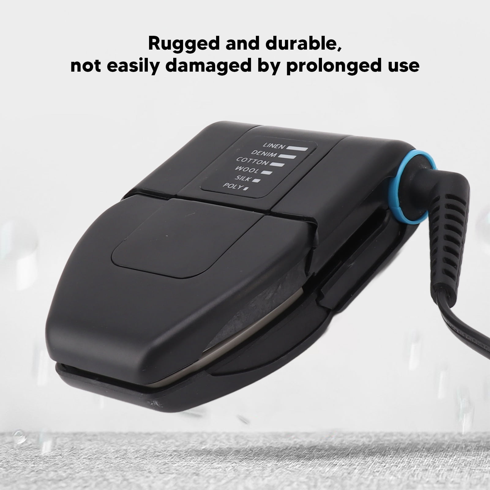Yajisi Portable Travel Folding Mini Iron, Handheld Multi Functional Folding Mini Collar Iron for Home and Travel, 110-240V Dual Voltage 8.66 inches / 22.0 cm