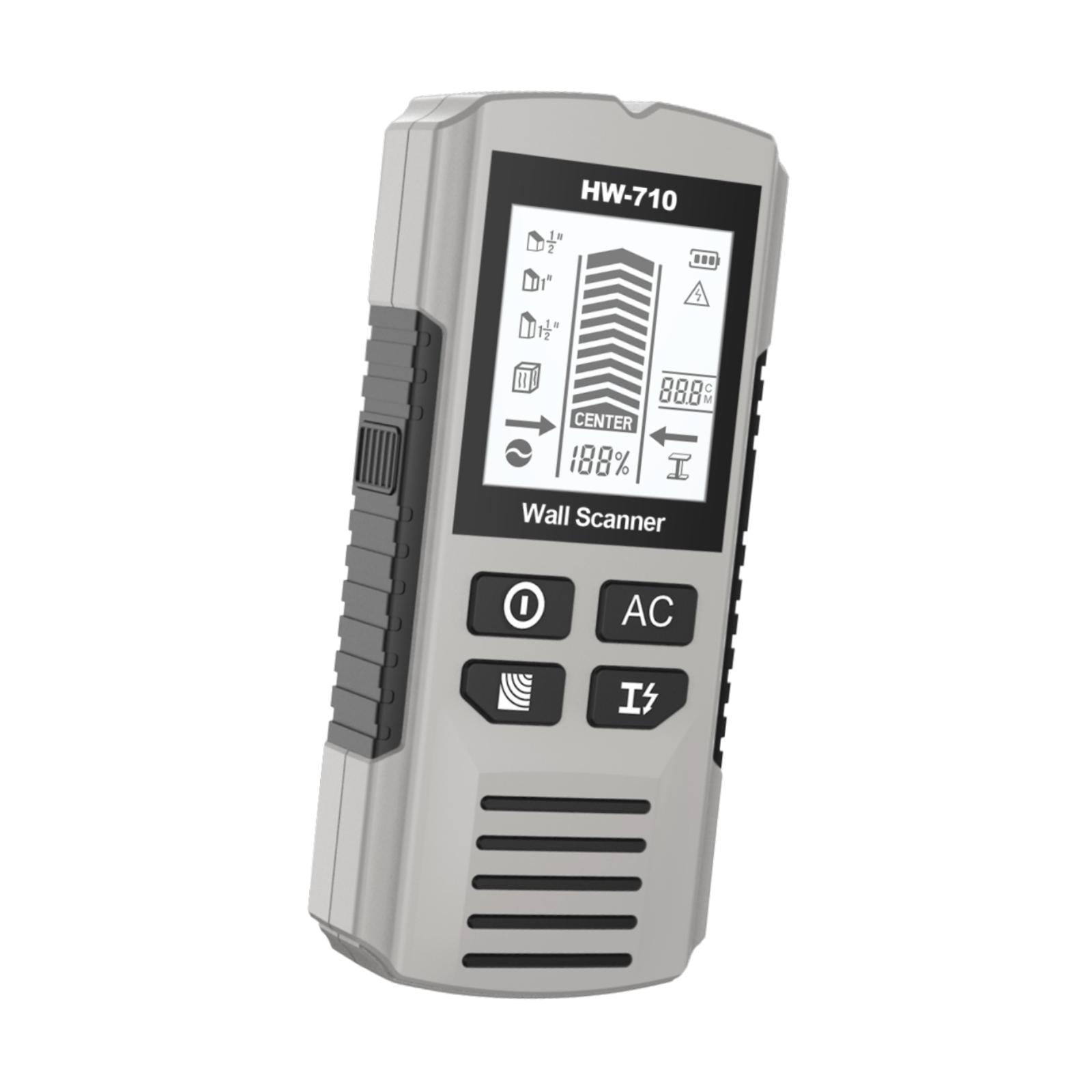 MAGIDEAL 5 in 1 Wall Scanner Auto Calibration 15x6.7x3cm with Audio Alarm Silvery