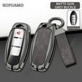 thumbnail image 2 of For Infiniti A 3/4 buttons key case EX35 FX35 FX50 M56 G35 G37 JX35 QX50 QX60 QX80 Protect Bag Zinc alloy+leather Car Key Case, 2 of 15