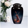 thumbnail image 5 of 10-Inch Glowing Violin Cremation Urn for Human Ashes – Large Funeral Ash Container for Women & Men – Musical Tribute Urn for Adult Male or Female (10 Inch 1 Pc), 5 of 7