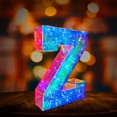 thumbnail image 4 of Led Letter Lights 26 Alphabet Marquee Letters Battery Usb Powered Colorful Light Up Signs for Birthday Party Wedding Christmas Home Decor, 4 of 7