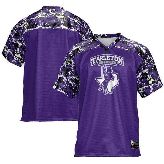 Men's GameDay Greats Purple Tarleton State Texans Football Jersey