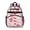 Pink Baseball Fun, variant on Pink Baseball Game Snacks Pattern Backpack for School, Cute School Bag with Adjustable Shoulder Straps and Padded Back, 15.25"x11.5"x5.25"