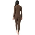 thumbnail image 3 of Fruit of the Loom Women's Recycled Waffle Thermal Top & Bottom Set, Sizes XS-4XL, 3 of 11