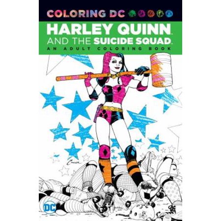 harley quinn and the suicide squad adult coloring book an