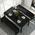 thumbnail image 4 of LinkRomat 47 Inch Dining Table Set for 4, 5 Piece Kitchen Table and Chairs Set, Compact Dining Room Table Set for Home or Apartment, 4 of 8